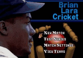 Brian Lara Cricket Title Screen